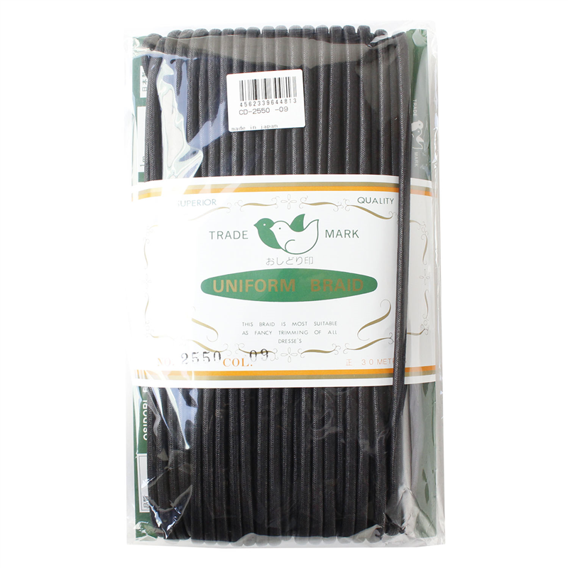 一井商店 ワックスコード 径5mm×30m 黒 CD2550-09 1巻（ご注文単位1巻）【直送品】