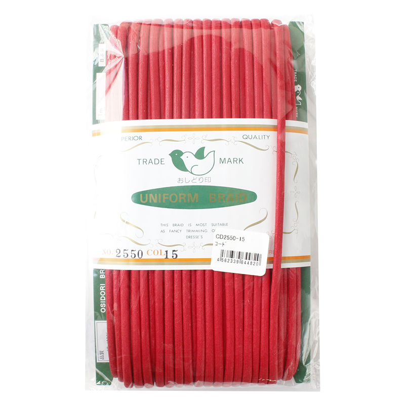 一井商店 ワックスコード 径5mm×30m 赤 CD2550-15 1巻（ご注文単位1巻）【直送品】