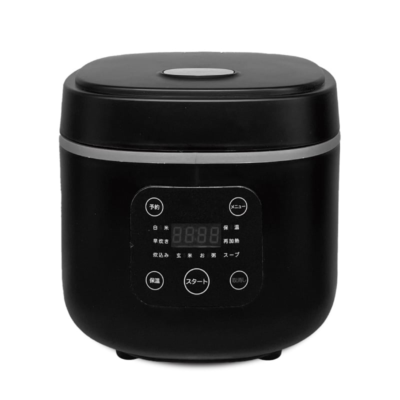 イトウ コンパクトライスクッカー 3.0合炊き ブラック HK-CRC03BK 1個（ご注文単位4個）【直送品】