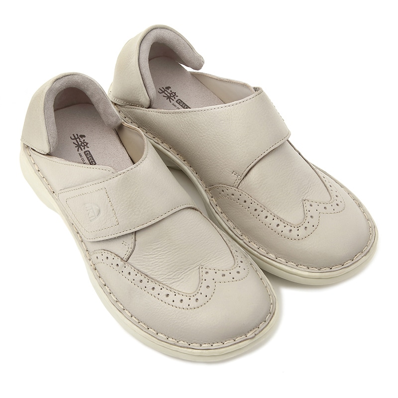 アイキ 手楽靴 女性用 22cm 白色 1組（ご注文単位1組）【直送品】