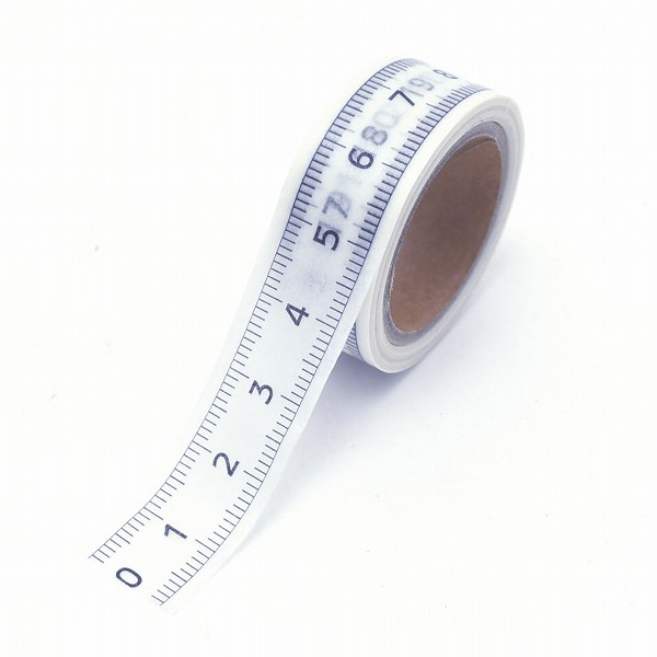 紺屋商事 貼るメジャー 5m 半透明白 HMT20-1W 00230000 1巻(ご注文単位1巻)【直送品】