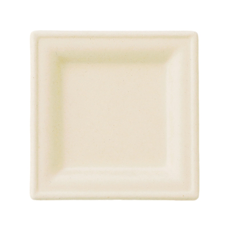 チェーンストリーム 紙皿　バガスプレート　スクエア 20cm  1箱（ご注文単位1箱）【直送品】