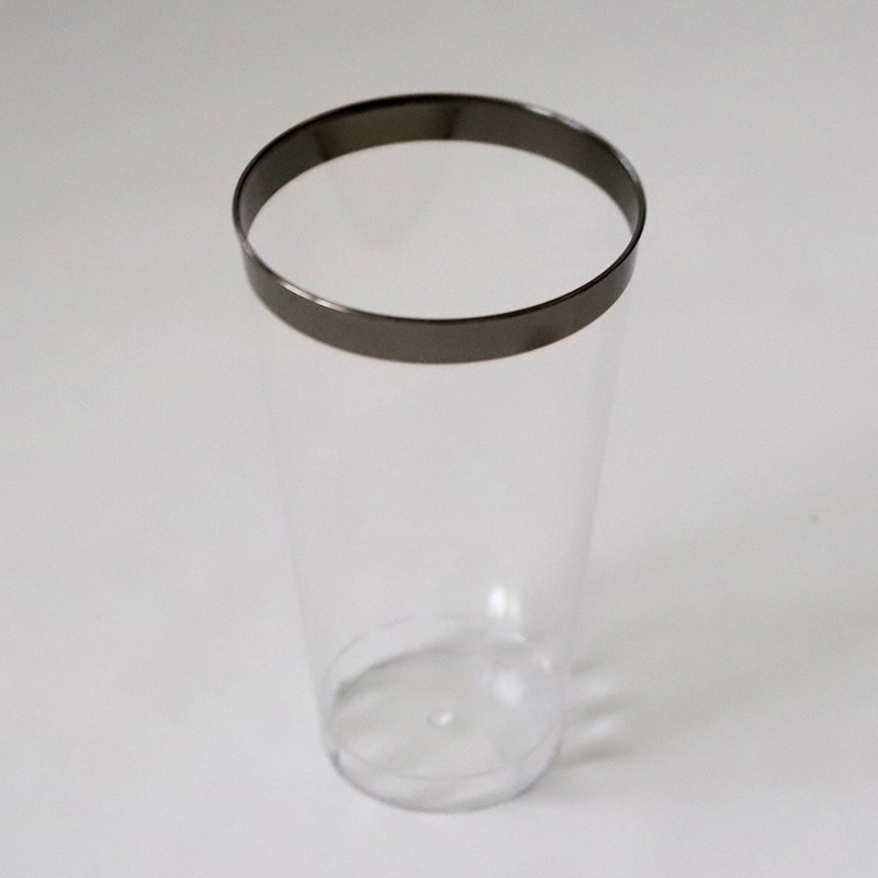 ティー・ティー・シー プラシルバー ビアカップ 450cc クリアケース4個入 C-036 1箱（ご注文単位40箱）【直送品】