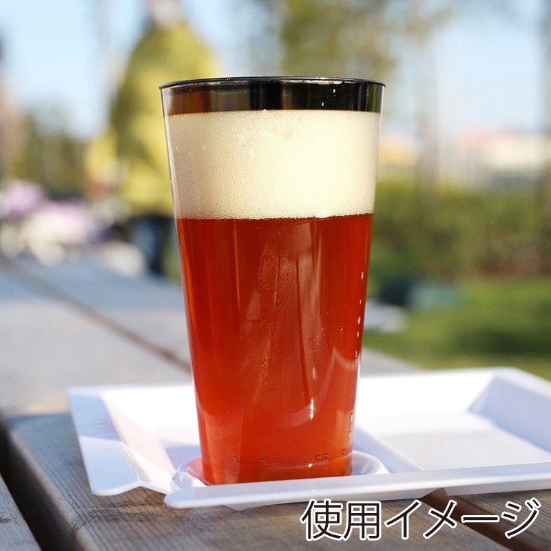 ティー・ティー・シー プラシルバー ビアカップ 450cc クリアケース4個入 C-036 1箱（ご注文単位40箱）【直送品】