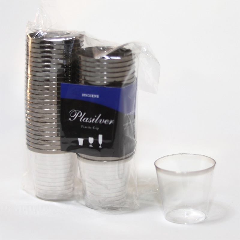 ティー・ティー・シー プラシルバー テイスティングカップ 35cc 50個入 C-035 1外袋/袋(ご注文単位20袋)【直送品】