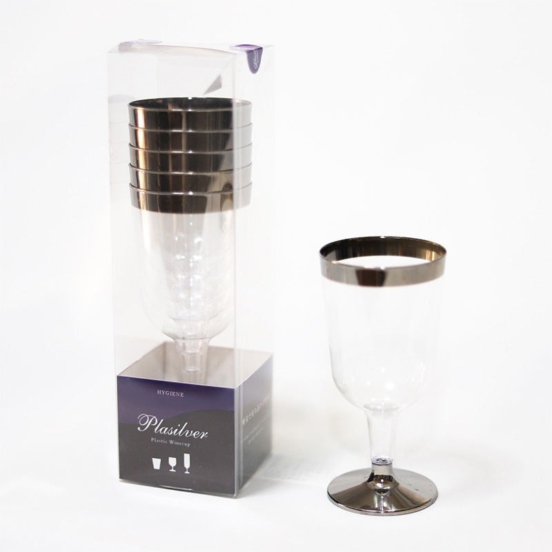 ティー・ティー・シー プラシルバー ワイン 220cc クリアケース6個入 C-011 1パック（ご注文単位40パック）【直送品】