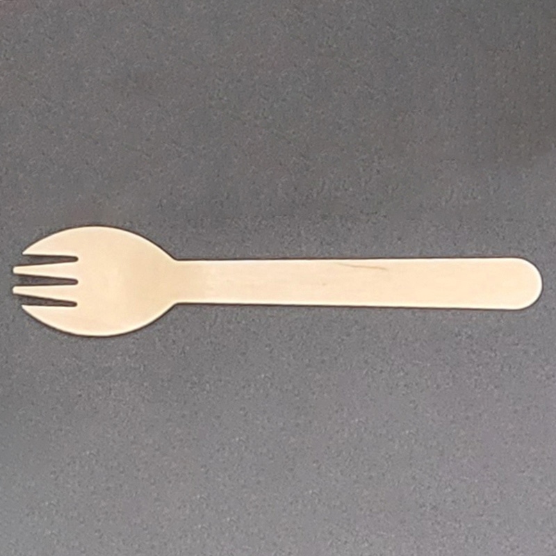 ダイモン 木製フォークスプーン 160　裸 AGW-03 100本/袋（ご注文単位30袋）【直送品】