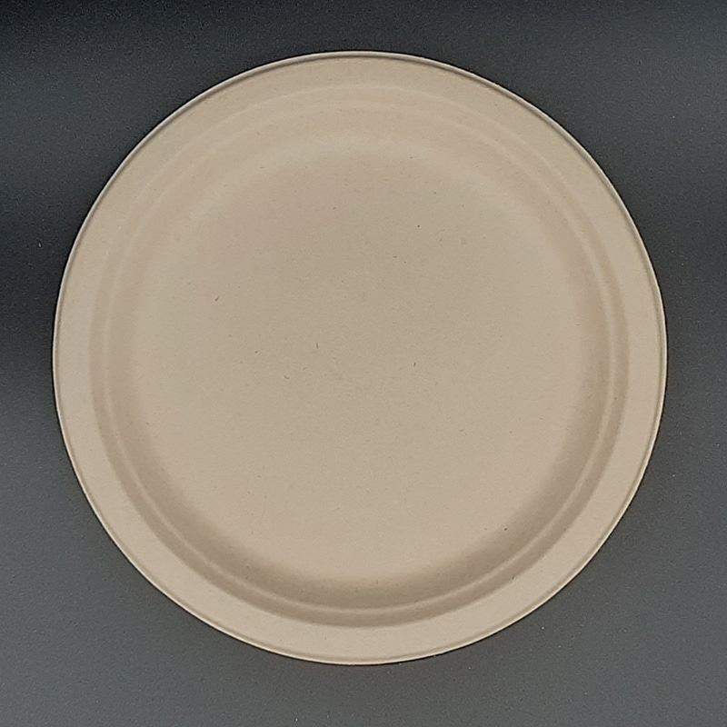 ダイモン エコ容器　ムギ＆タケプレート 23cm AGM-10 50枚/袋 （ご注文単位16袋）【直送品】