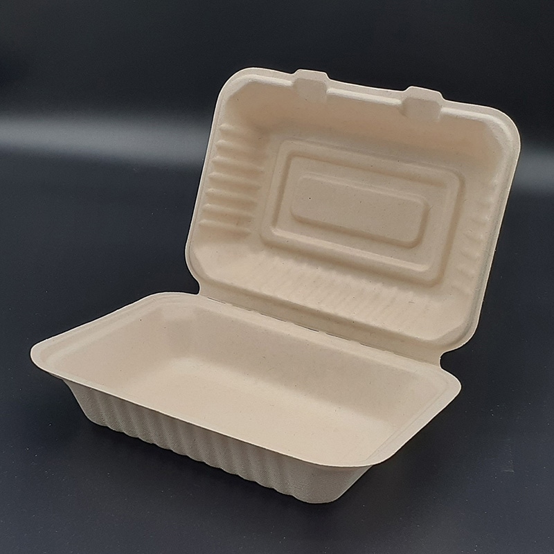 ダイモン エコ容器　ムギ＆タケフードパック Large AGM-19 50枚/袋 （ご注文単位10袋）【直送品】