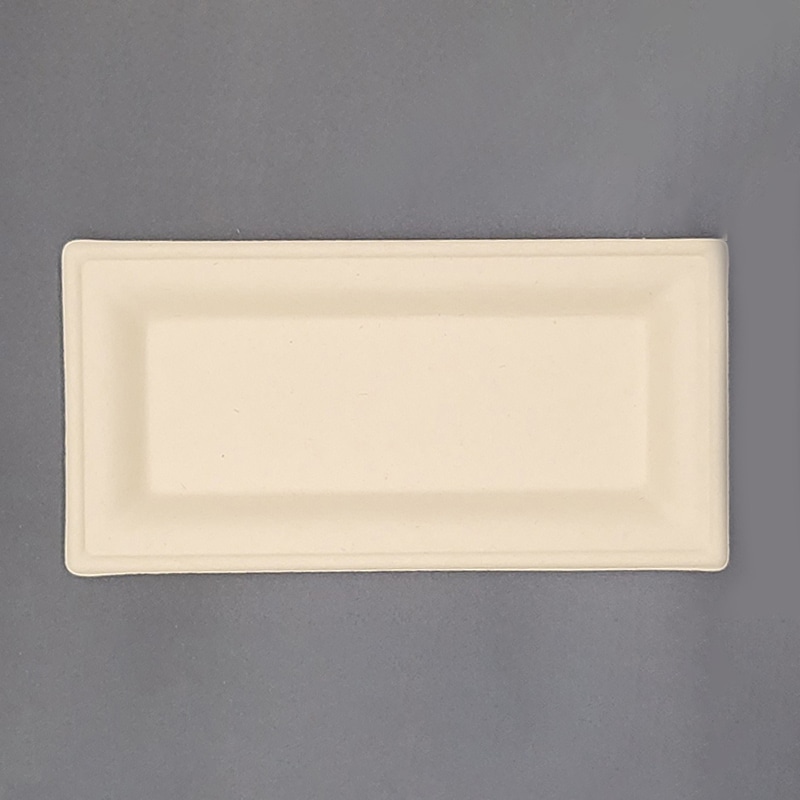 ダイモン ムギ＆タケスクエアプレート 13×26cm AGM-24 50枚/袋（ご注文単位10袋）【直送品】