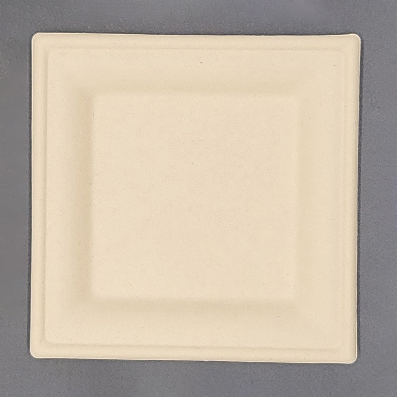 ダイモン ムギ＆タケスクエアプレート 20cm AGM-26 50枚/袋（ご注文単位10袋）【直送品】