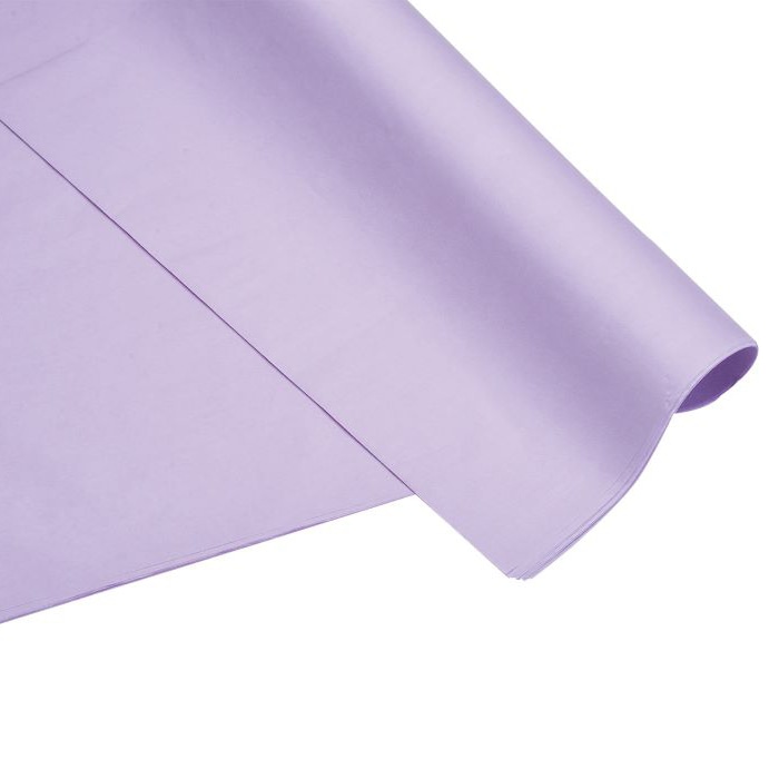 秦貴 ラッピングペーパー ユキナ薄葉紙 No.17 YKP-17 ラベンダー 50枚/パック（ご注文単位1パック）【直送品】