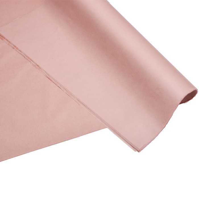 秦貴 ラッピングペーパー ユキナ薄葉紙 No.20 YKP-20 ダスティピンク 50枚/パック（ご注文単位1パック）【直送品】