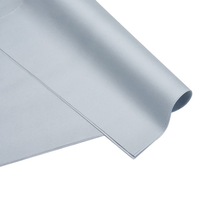 秦貴 ラッピングペーパー ユキナ薄葉紙 No.6 YKP-06 グレー 50枚/パック（ご注文単位1パック）【直送品】