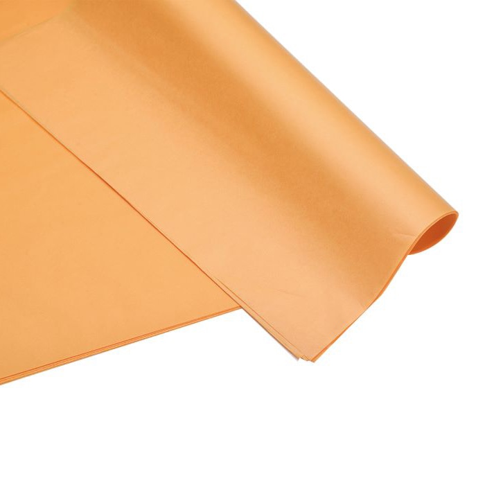 秦貴 ラッピングペーパー ユキナ薄葉紙 No.13 YKP-13 ジンジャー 50枚/パック（ご注文単位1パック）【直送品】