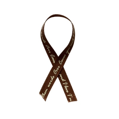 秦貴 英字リボン　6mm×92m ブラウン ER-014　850-815 1巻（ご注文単位1巻）【直送品】