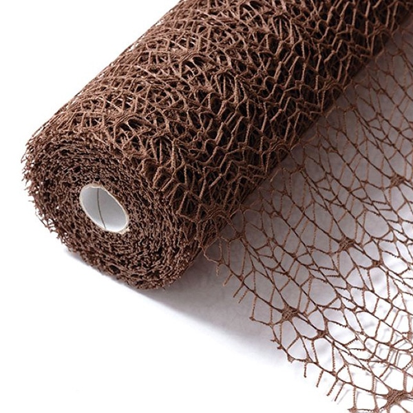 秦貴 ラッピングペーパー　K・メッシュ No.3　ブラウン FSK0042 1巻（ご注文単位1巻）【直送品】