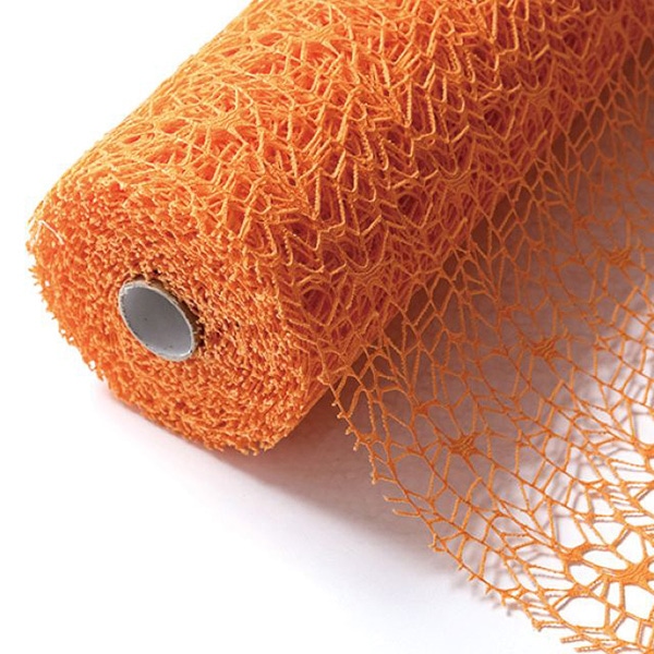 秦貴 ラッピングペーパー　K・メッシュ No.11　オレンジ FSK0050 1巻（ご注文単位1巻）【直送品】