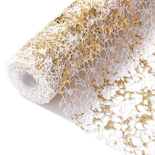 秦貴 ラッピングペーパー ゴールド・K・メッシュ No.1 ゴールド FSK0093 1巻(ご注文単位1巻)【直送品】