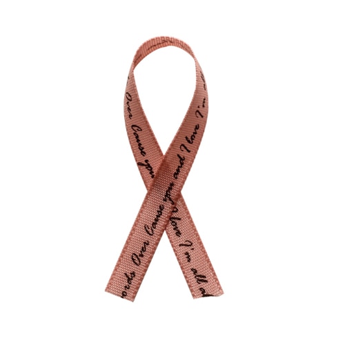 秦貴 英字リボン　6mm×92m ベージュピンク ER-004　161-850 1巻（ご注文単位1巻）【直送品】