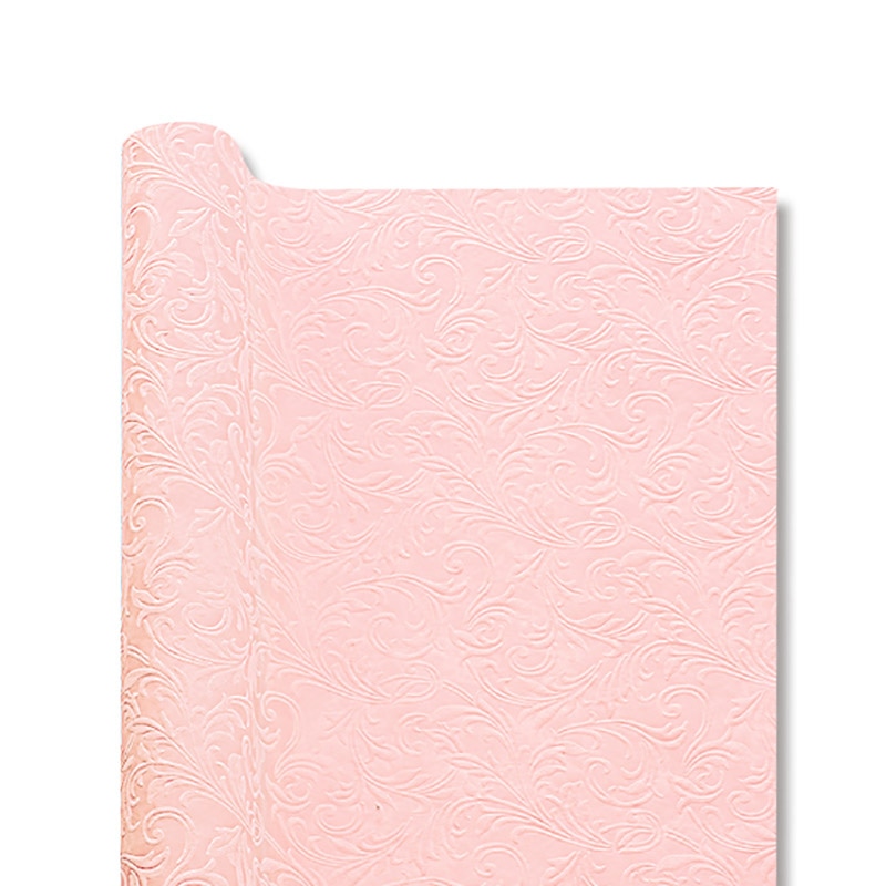 ラッピングペーパー カービングロール No.16 ソフトピンク 1本