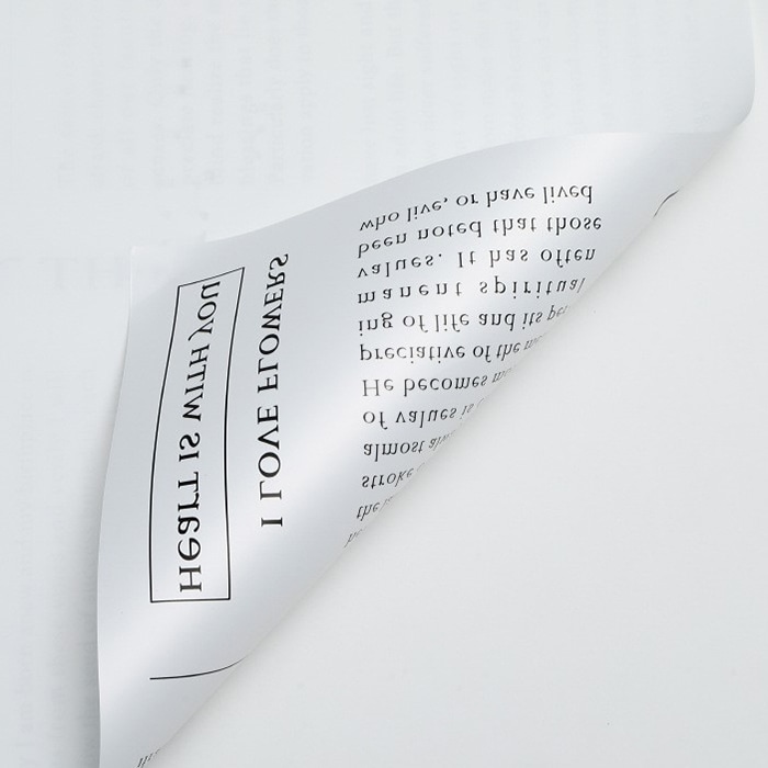 秦貴 ラッピングフィルム　Mojiラップ No.1　シロ SYWB01 1本（ご注文単位1本）【直送品】