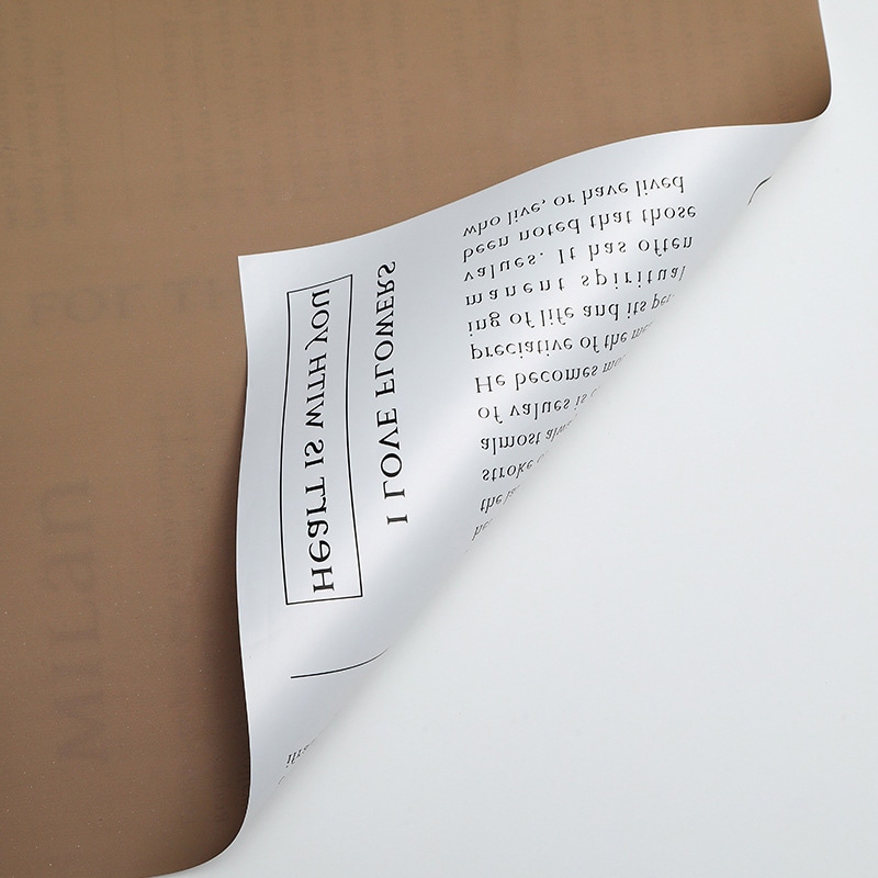 秦貴 ラッピングフィルム Mojiラップ No.13 ブラウン SYWB13 1本(ご注文単位1本)【直送品】