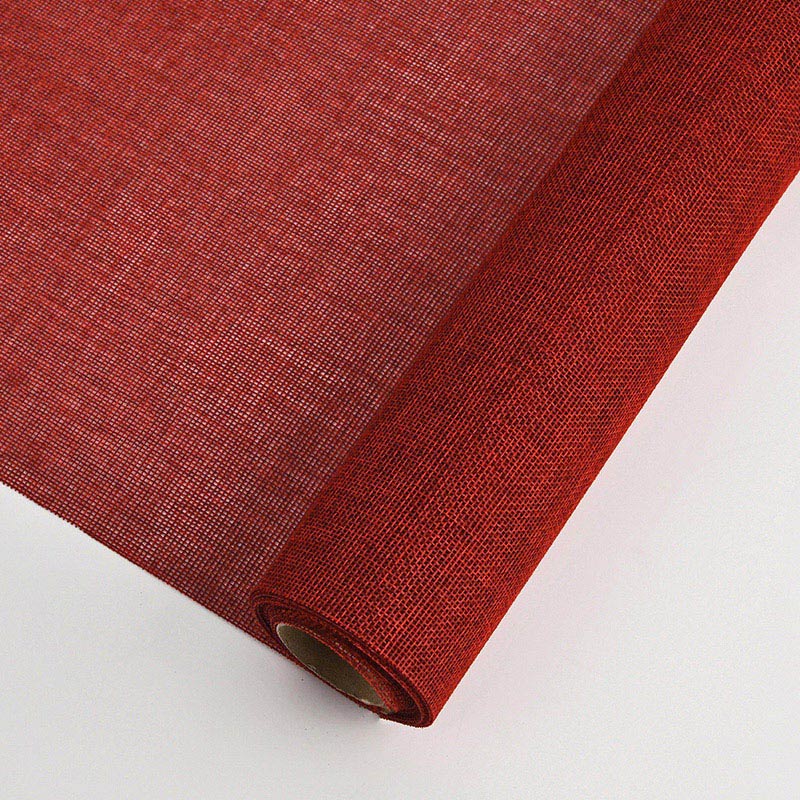 秦貴 ラッピングペーパー 麻彩 No.13 バーガンディ 1本（ご注文単位1本）【直送品】