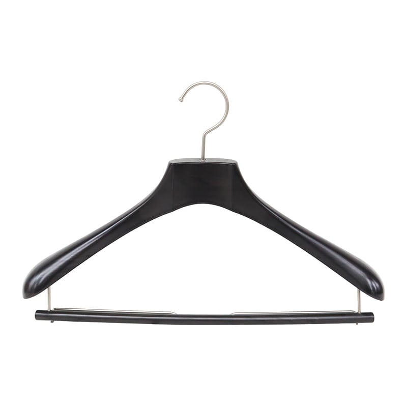 チャナカンパニー スーツ用バルミーハンガー 木目柄 軽量 ダークブラウン 10本セット ABC4160E-DB-10ST 1セット(ご注文単位10セット)【直送品】