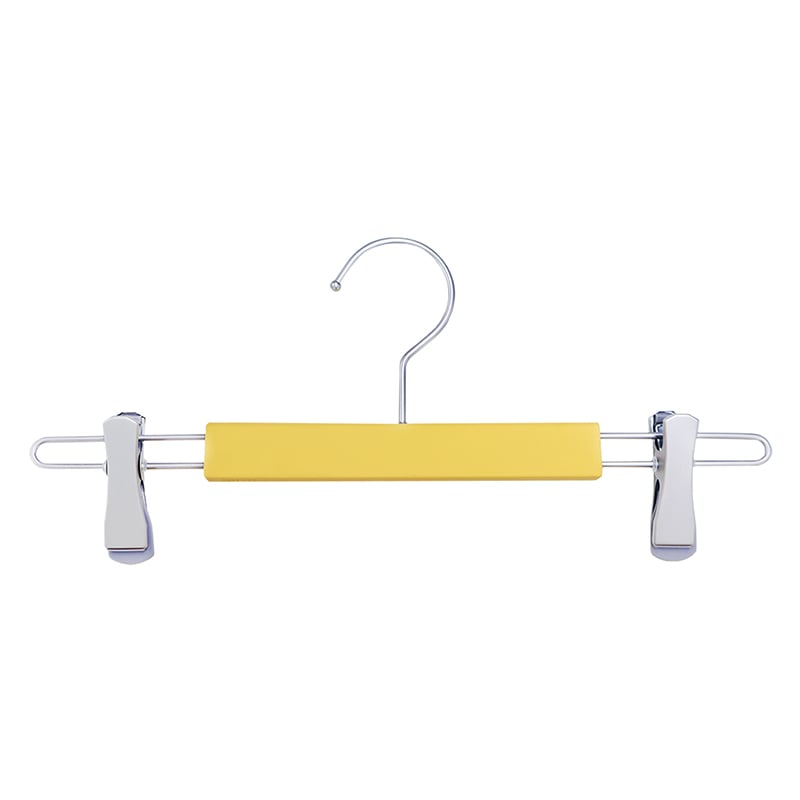 チャナカンパニー ボトムス用グリップクリップハンガー イエロー 10本セット BT-ECM02-32YEL-10ST 1セット(ご注文単位10セット)【直送品】