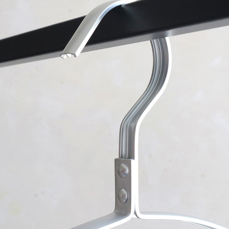 チャナカンパニー アルミハンガー MOTTEアーチ 2本×10セット TP-ECA02-40SLV-10ST 20本/セット(ご注文単位10セット)【直送品】