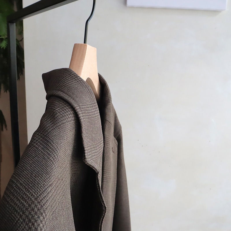 チャナカンパニー 木製ハンガー　メンズジャケット用 ブラックパーツ　10本セット TP-CHA4230B 1セット（ご注文単位10セット）【直送品】