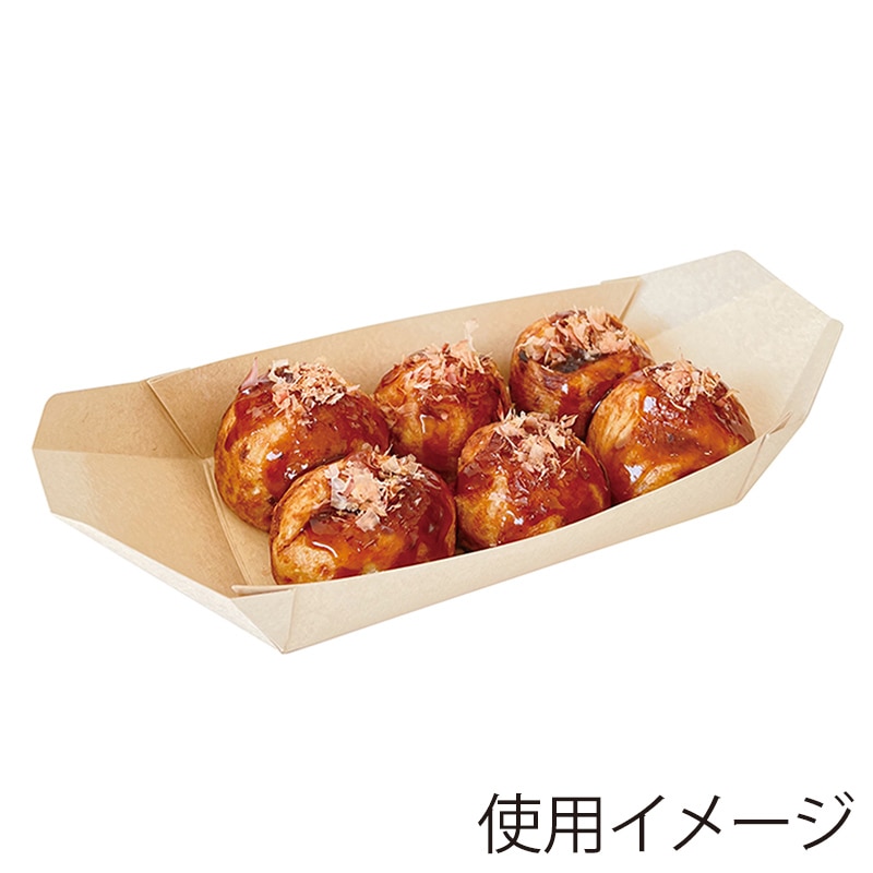 高津紙器 舟形紙トレー 100個/袋(ご注文単位12袋)【直送品】