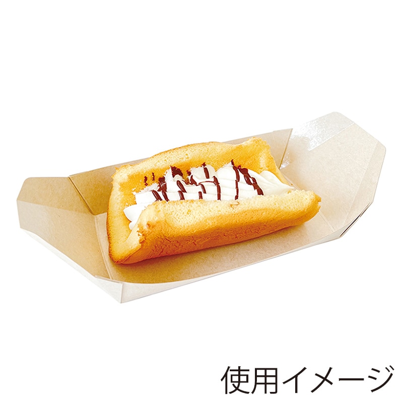 高津紙器 舟形紙トレー 100個/袋(ご注文単位12袋)【直送品】