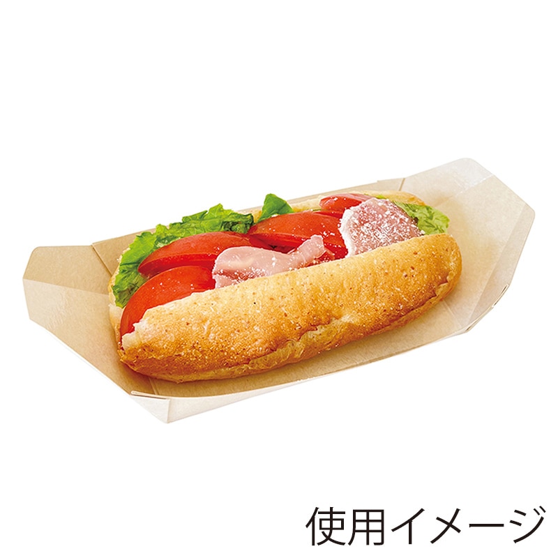 高津紙器 舟形紙トレー 100個/袋(ご注文単位12袋)【直送品】