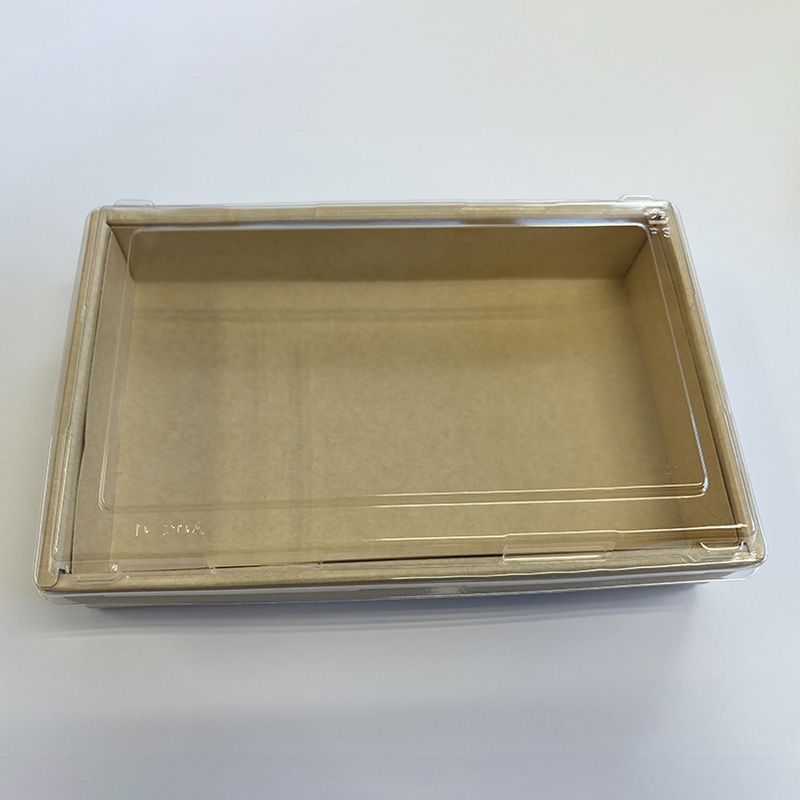 高津紙器 紙わっぱ 折り箱 蓋付き 大 クラフト KC-208 50個/箱（ご注文単位1箱）【直送品】