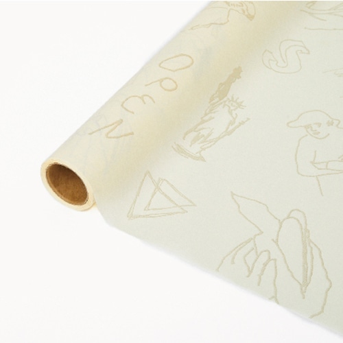 星野 ラッピングペーパー モーギ #06 ウ゛ァニラホワイト 331816 1本(ご注文単位1本)【直送品】