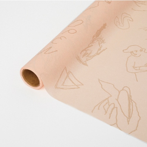 星野 ラッピングペーパー モーギ #07 アンニュイオレンジ 331817 1本(ご注文単位1本)【直送品】