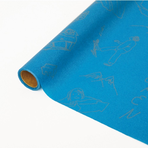 星野 ラッピングペーパー モーギ #09 ダークシーブルー 331819 1本(ご注文単位1本)【直送品】