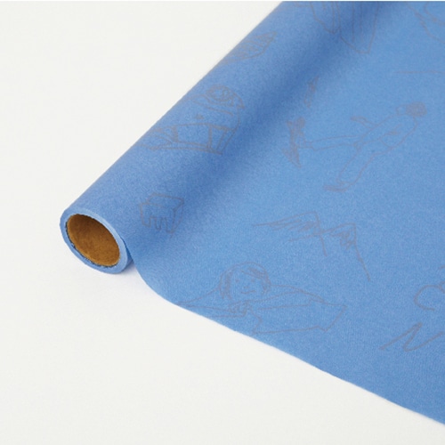 星野 ラッピングペーパー モーギ #10 ウォーターブルー 331820 1本(ご注文単位1本)【直送品】