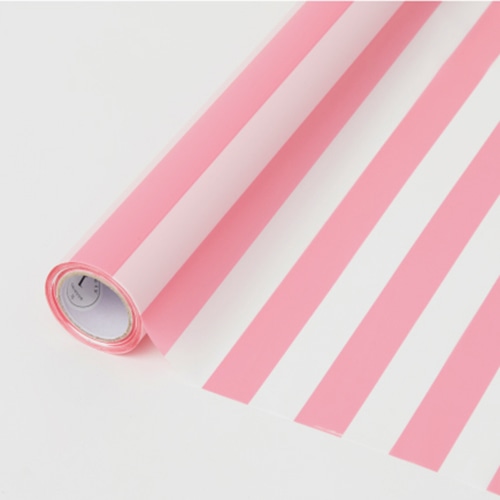 星野 ラッピングペーパー ストライプ 01 ローズタンドル No01 ローズタンドル 1本(ご注文単位1本)【直送品】