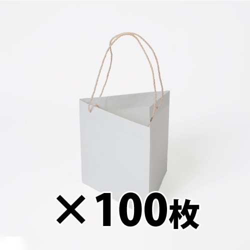 星野 手提げ紙袋 キャリーバッグ K-TM 01 ホワイト 314083 100枚/束(ご注文単位1束)【直送品】