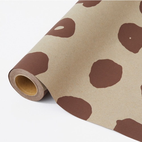 星野 ラッピングペーパー タマ 02 ショコラ 81000302 1本(ご注文単位1本)【直送品】