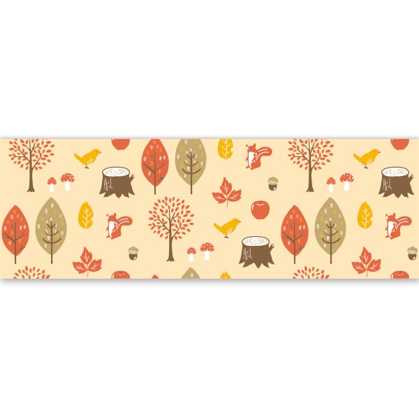 アルファ ラウンドシート 秋パターン 北欧風 DG9-0088 1枚(ご注文単位1枚)【直送品】