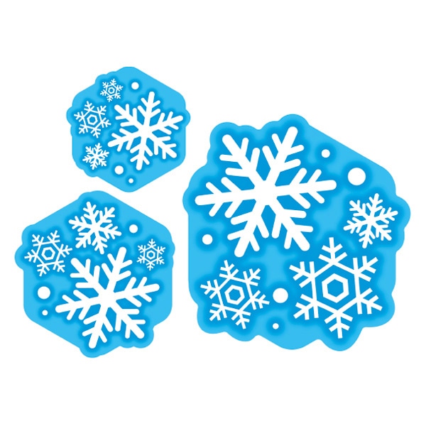 アルファ 貼付けかんたんフロアシール 雪の結晶 NT9-0013 1枚（ご注文単位1枚）【直送品】