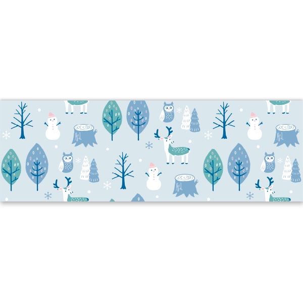 アルファ ラウンドシート 冬パターン 北欧風 DG9-0098 1枚（ご注文単位1枚）【直送品】