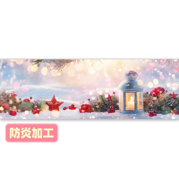 アルファ ラウンドシート クリスマスイメージ 防炎加工 DG9-0092B 1枚（ご注文単位1枚）【直送品】