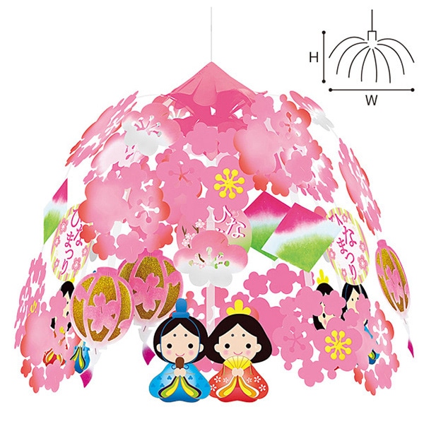 アルファ ひなまつりぼんぼりセンター TA7-2074 1個（ご注文単位1個）【直送品】