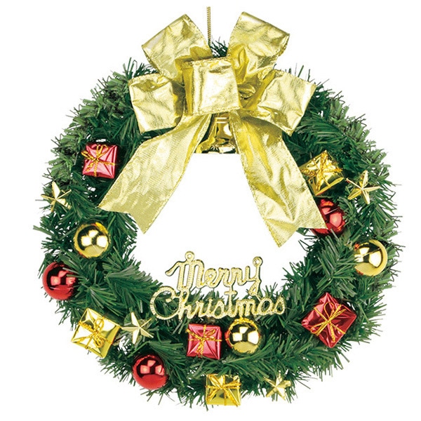 アルファ ゴールドリボンリース 25cm TA5-3172 1個（ご注文単位1個）【直送品】