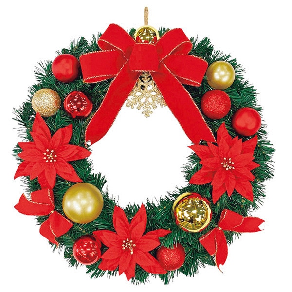 アルファ クリスマスアレンジリース 50cm TA5-3167 1個（ご注文単位1個）【直送品】
